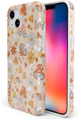 Miniatura 2 de Casely Funda para iPhone 13 Mini  Magia de hongos  Funda floral retro para teléfono