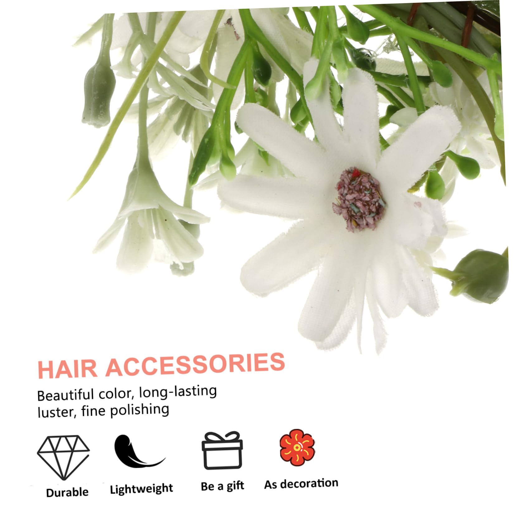 FRCOLOR 3stücke Frisch Und Elegant Blumiger Stirnband-kranz Für Frauen Handgefertigte Haaraccessoires Für Hochzeiten Partys Und Fotoshootings Farbton Leicht Bequem