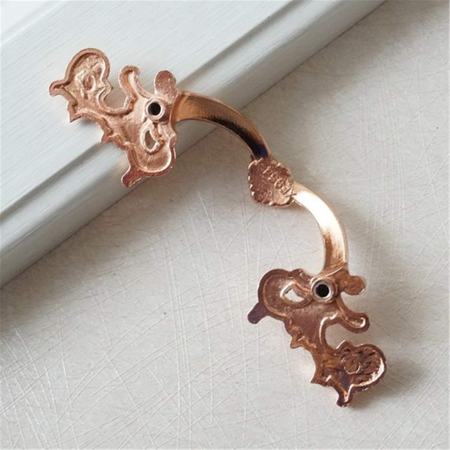LBFEEL 2.5" 3.78" Rose Gold Drawer Pull Handles Dresser Knobs Shabby Chic Kitchen Cabinet Knob Door Hardware 64 96 mm (2.5" Hole Centers)