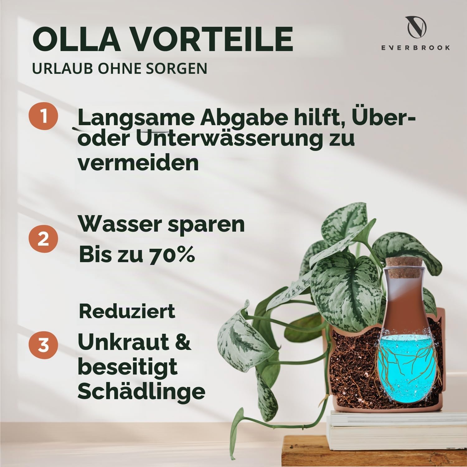 Pflanzen-Bewässerungskugeln – Terrakotta-Bewässerungsspikes – langsam freisetzende Olla-Bewässerungstöpfe – fasst 473 ml – selbstbewässernde Spikes – Bonus Gartenschere