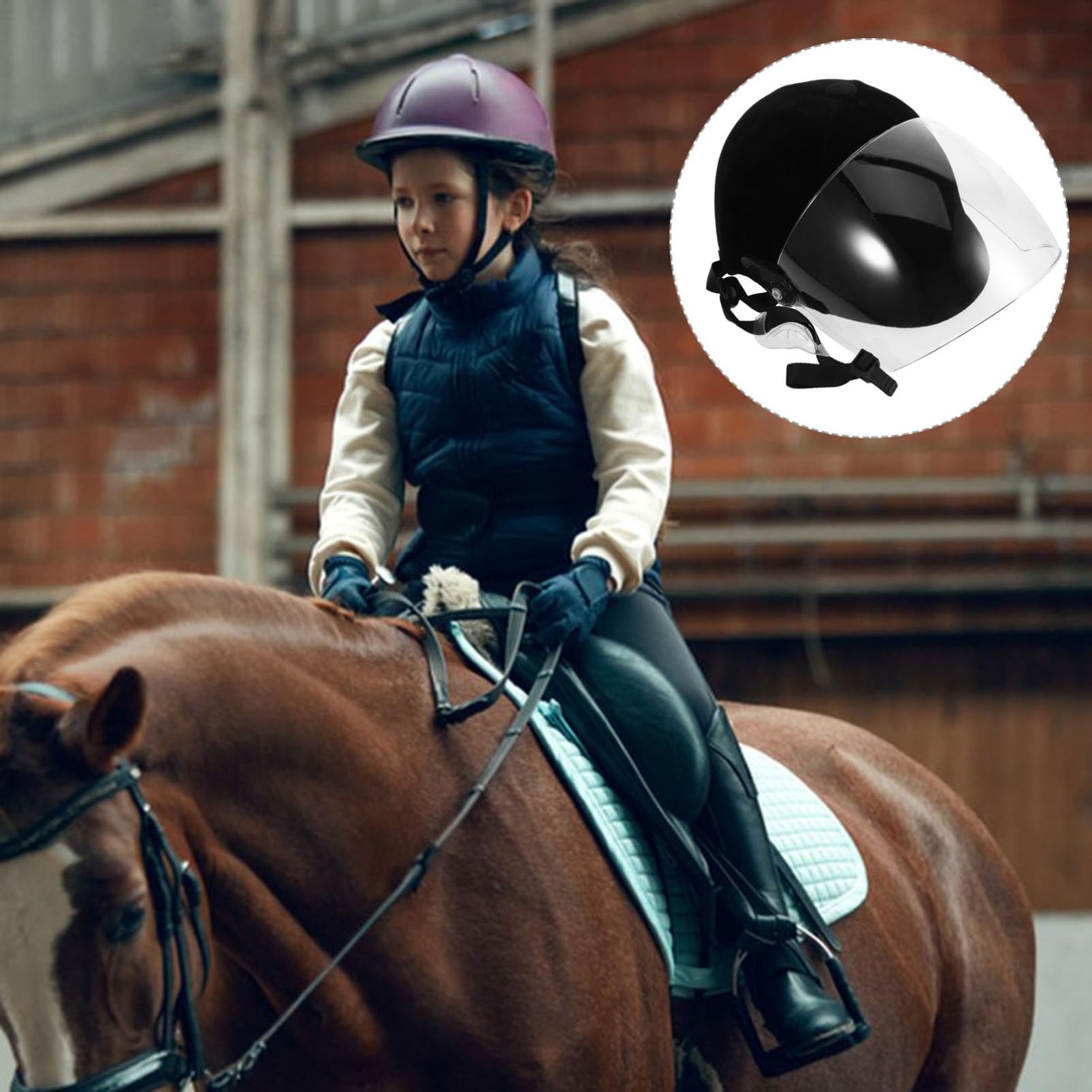 Happyyami Casco Per Bambini Casco Da Equitazione Per Bambini Sicuro E Confortevole Traspirante Pratico Ed Elegante