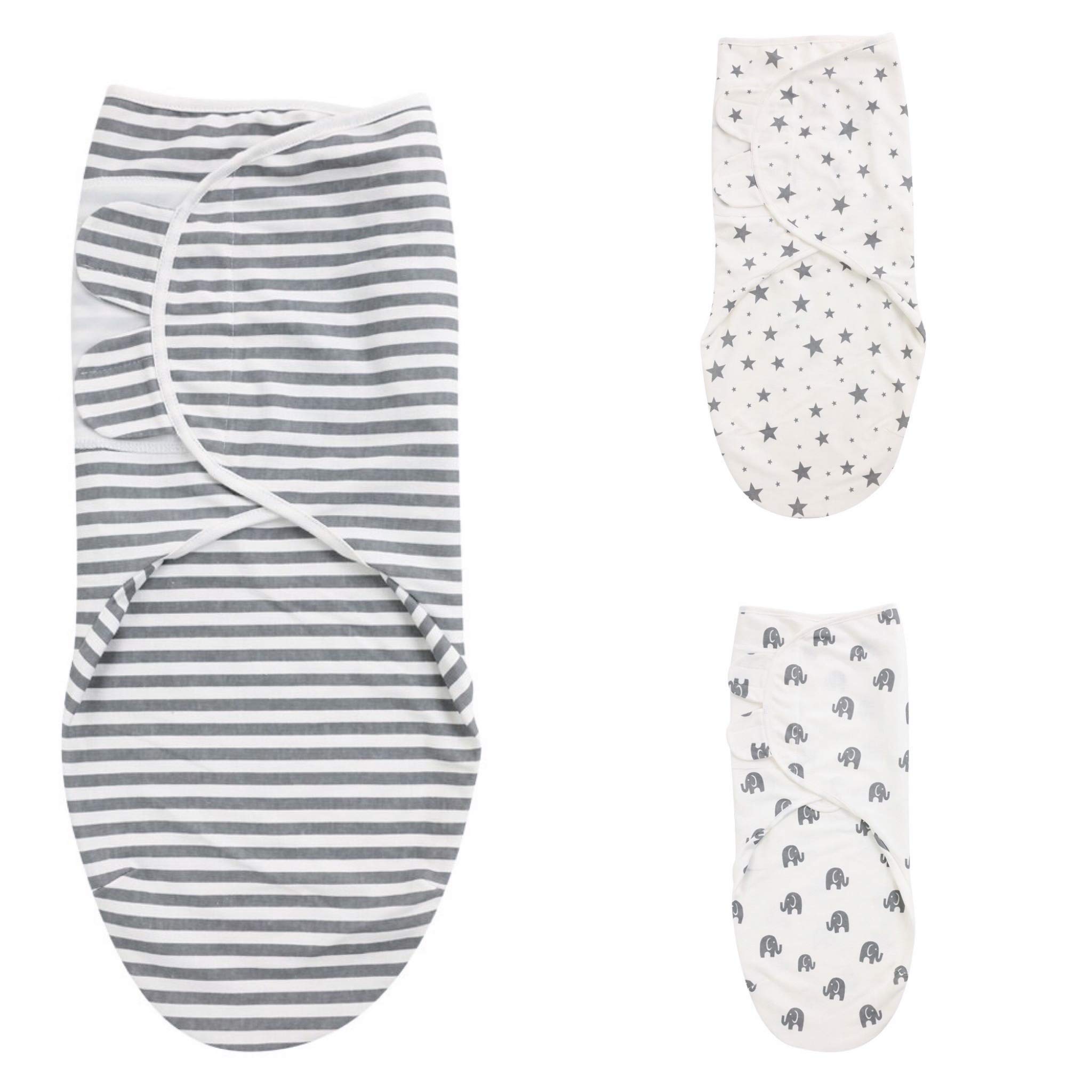 Dynastle Baby Swaddle Blankets Baby Girl Boy Ollie Swaddle Sack 3 Pack Baby Swaddles 0-3 Month Newborn Babies Essentials for Nursery Swaddling Blankets, Lifetree Muslin Swaddle Baby Blanket