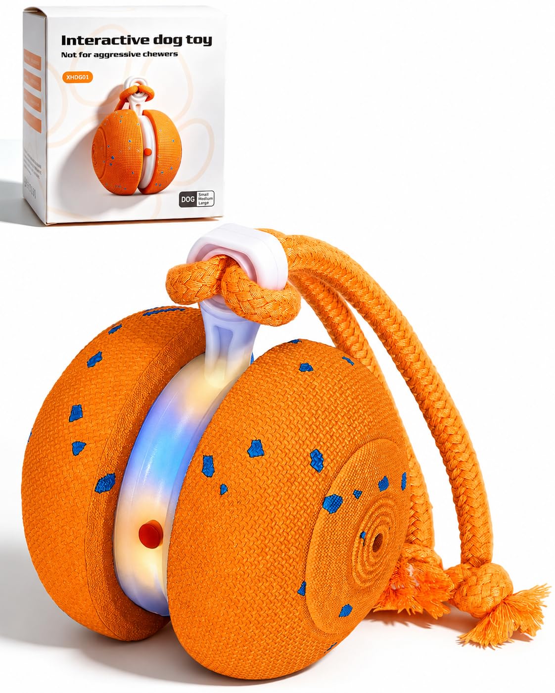Xeuch Balles interactives à rouler pour chien - Orange