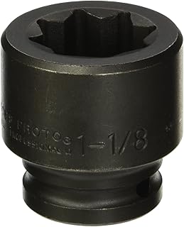 Impact Socket, 3/4 In Dr, 1-1/8 In, 8 pt