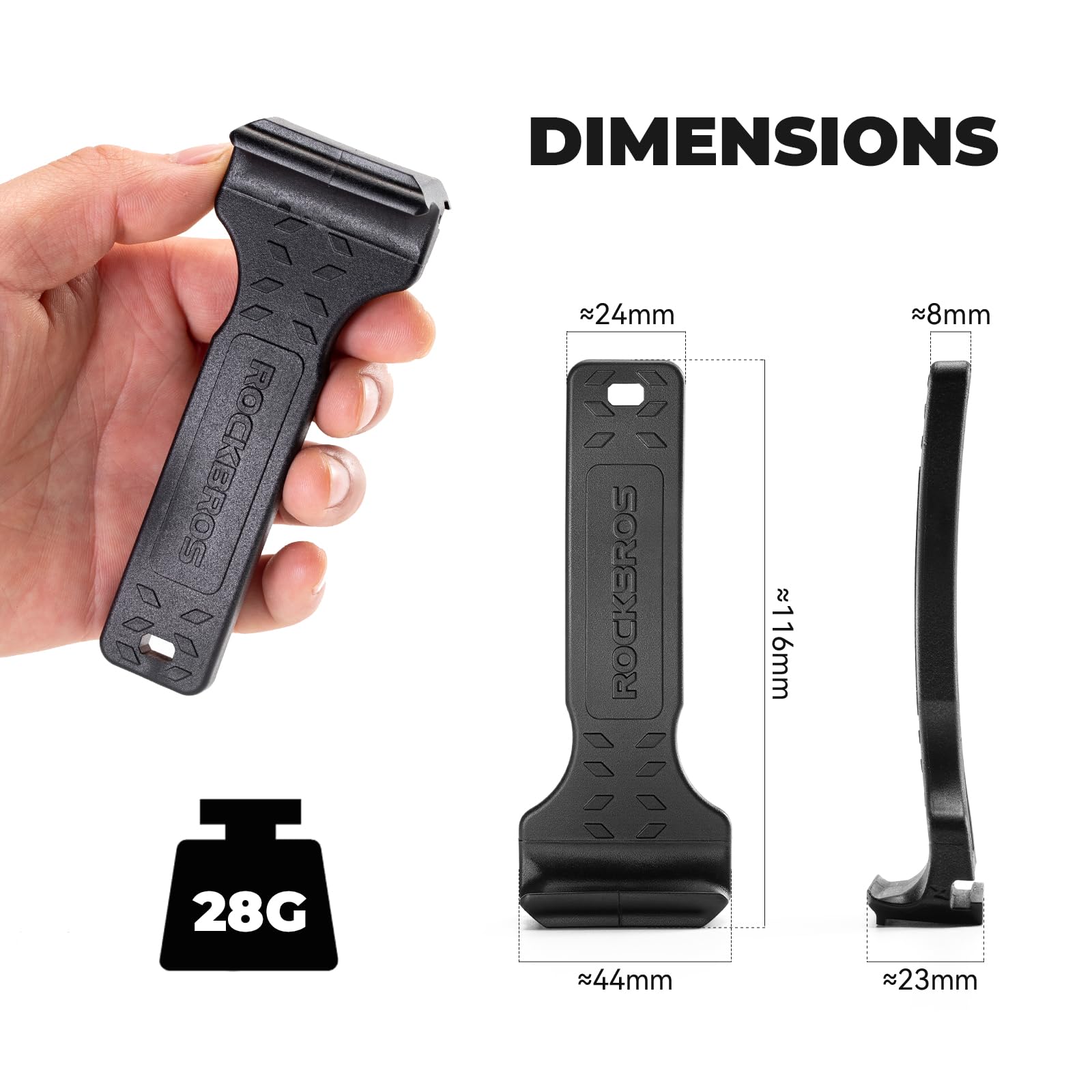 ROCKBROS Leva Copertoni, Leva Smontagomme Bici, Leve Smontagomme per Pneumatici per Bicicletta, Strumento Durevole per Montaggio e Smontaggio Gomme