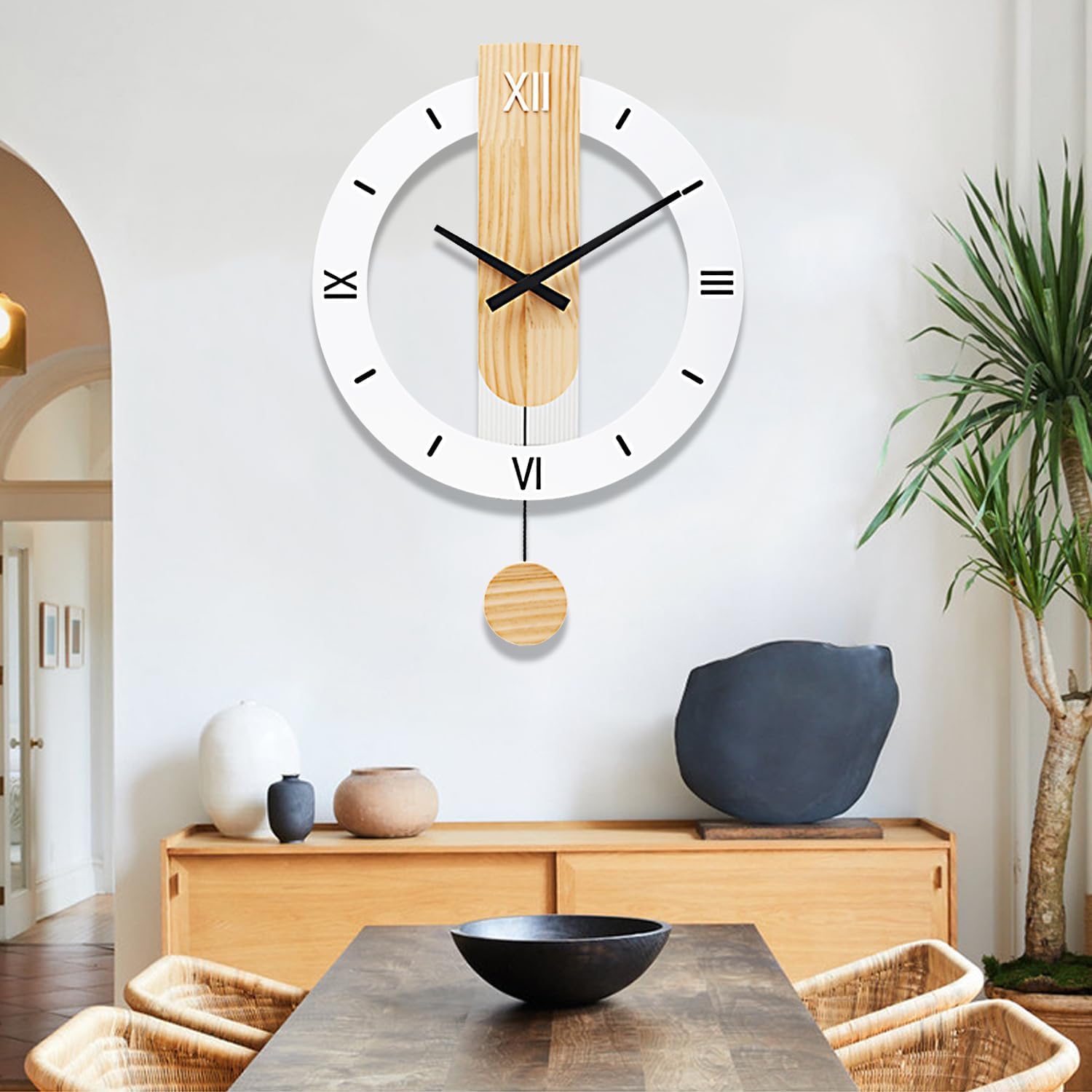 Large Wall Clocks Decor Modern Silent Big Wooden Wall Clock Non Ticking Battery Operated Quartz Clock for for Living room Kitchen Bedroom Decorative Bathroom Large Wall Clocks Decor Modern Silent Big Wooden Wall Clock Non Ticking Battery Operated Quartz Clock for for Living room Kitchen Bedroom Decorative Bathroom