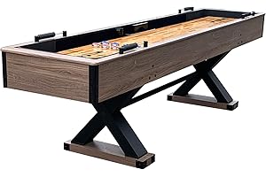 Hathaway Excalibur 9-Ft Used 22 Shuffleboard Table For Great Family Recreation Game Rooms