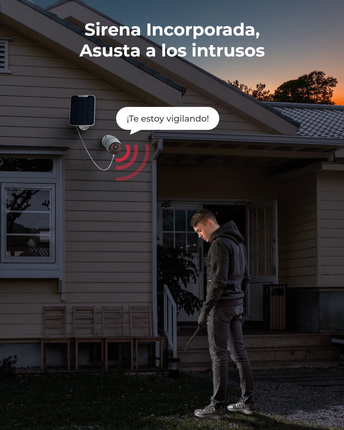 Reolink 4MP Cámara Vigilancia 3G/4G Sim Exterior Camara Solar 4G Sin Cables | Detección Inteligente, Visión Nocturna, Almacenamiento Local & Cloud, 4G LTE SIM, Funciona con Alexa, Go Plus con Panel Solar