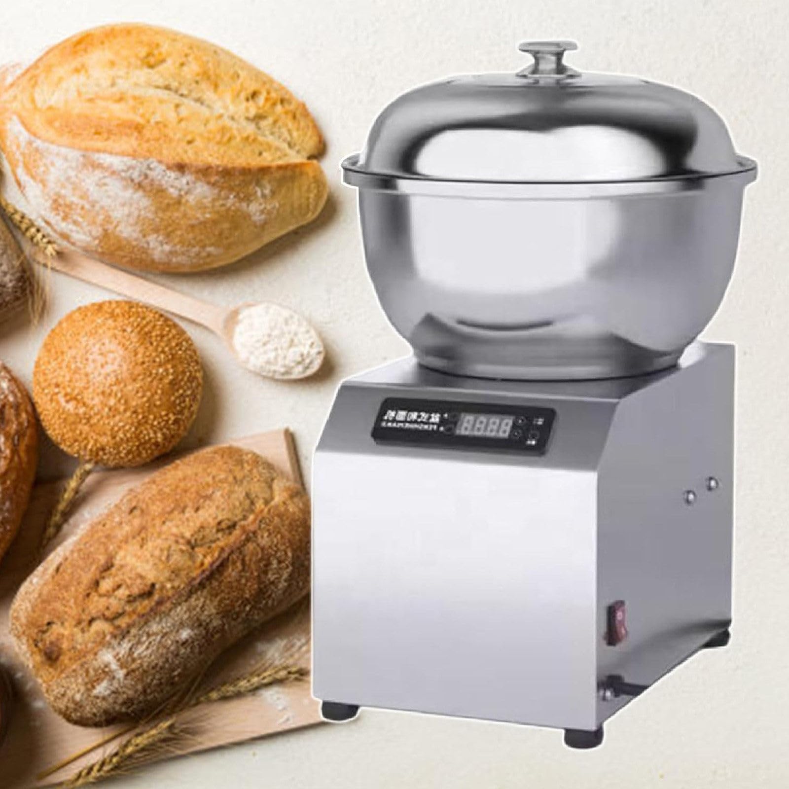 Komercyjny Mikser Do Ciasta,Komercyjny Mikser Do Ciasta 5kg/8kg,Elektryczny Spiralny Ugniatacz O Prędkości 1400 Obr./Min Z Podwójnym Obrotem,Do Restauracji,Piekarni I Barów śniadaniowych 8kg