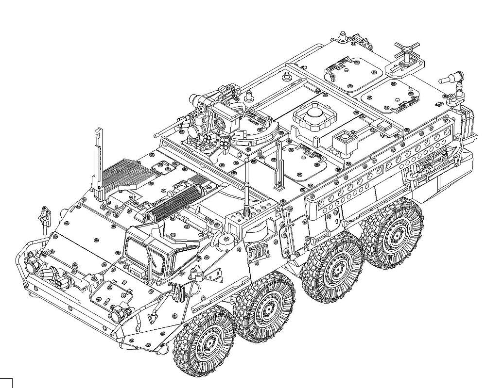 Trumpeter 1:72 - M1130 Stryker Command Vehicle