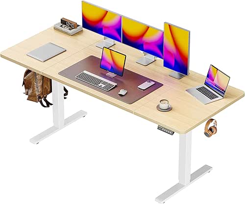 Huuger 63 x 28 Large Electric Standing Desk, Height Adjustable