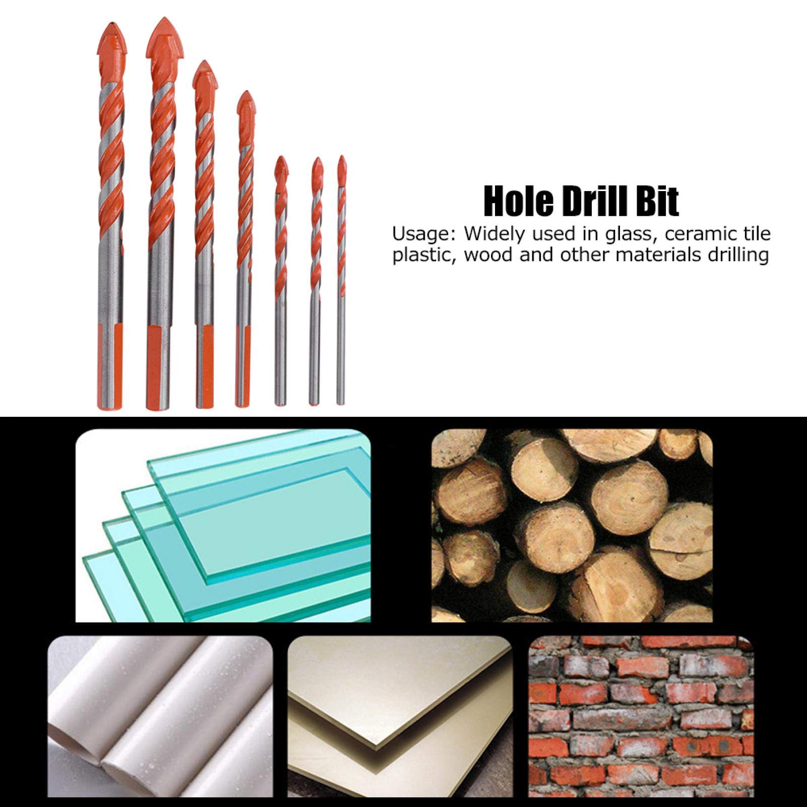 HUIZHILANXIN Spitzenbohrer-Set, 5 Stück – Für Fliesen, Glas, Beton, Keramik & Holz HUIZHILANXIN Spitzenbohrer-Set, 5 Stück – Für Fliesen, Glas, Beton, Keramik & Holz