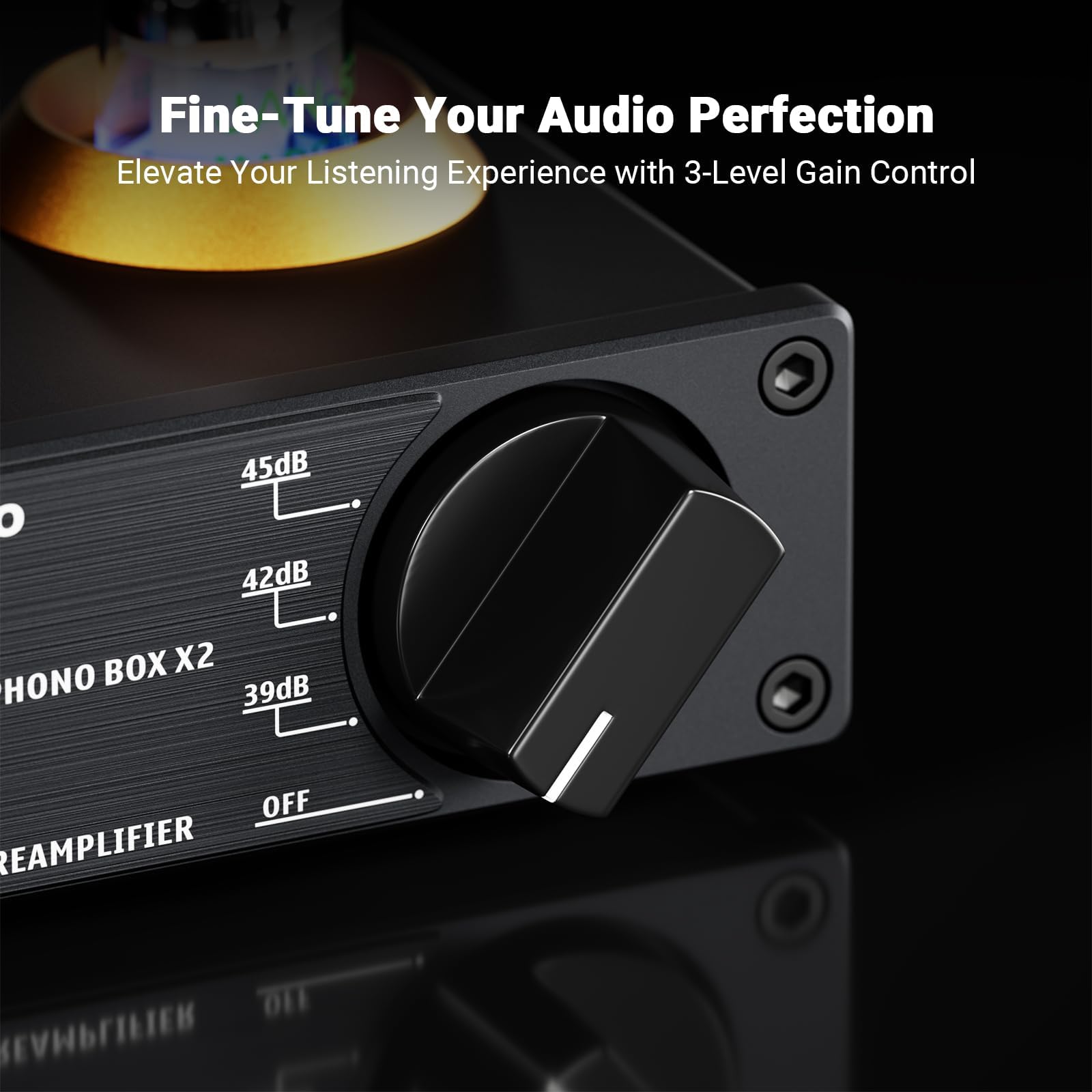 Fosi Audio BOX X2 Preamplificatore Phono e Music Visualizer