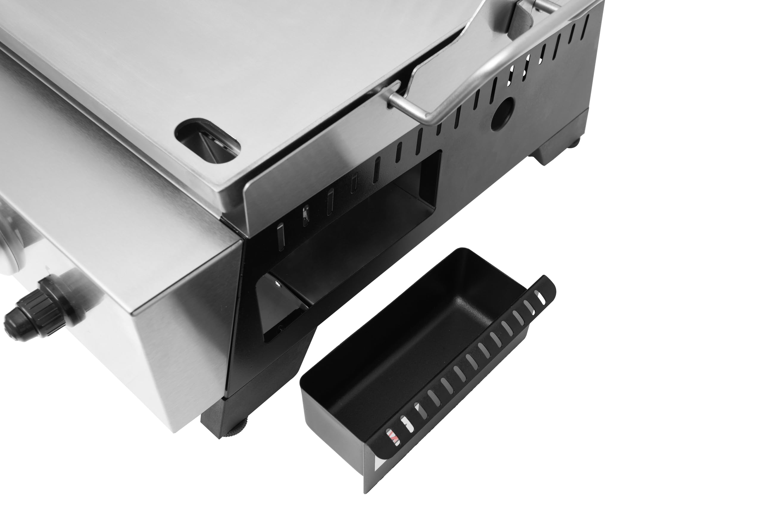 METRO PROFESSIONAL Plancha de Gas Tornada 3 Quemadores, 61.5 x 32 cm, Acero Inoxidable, 7.5 kW, con Rejilla y Bandeja Recogegrasas