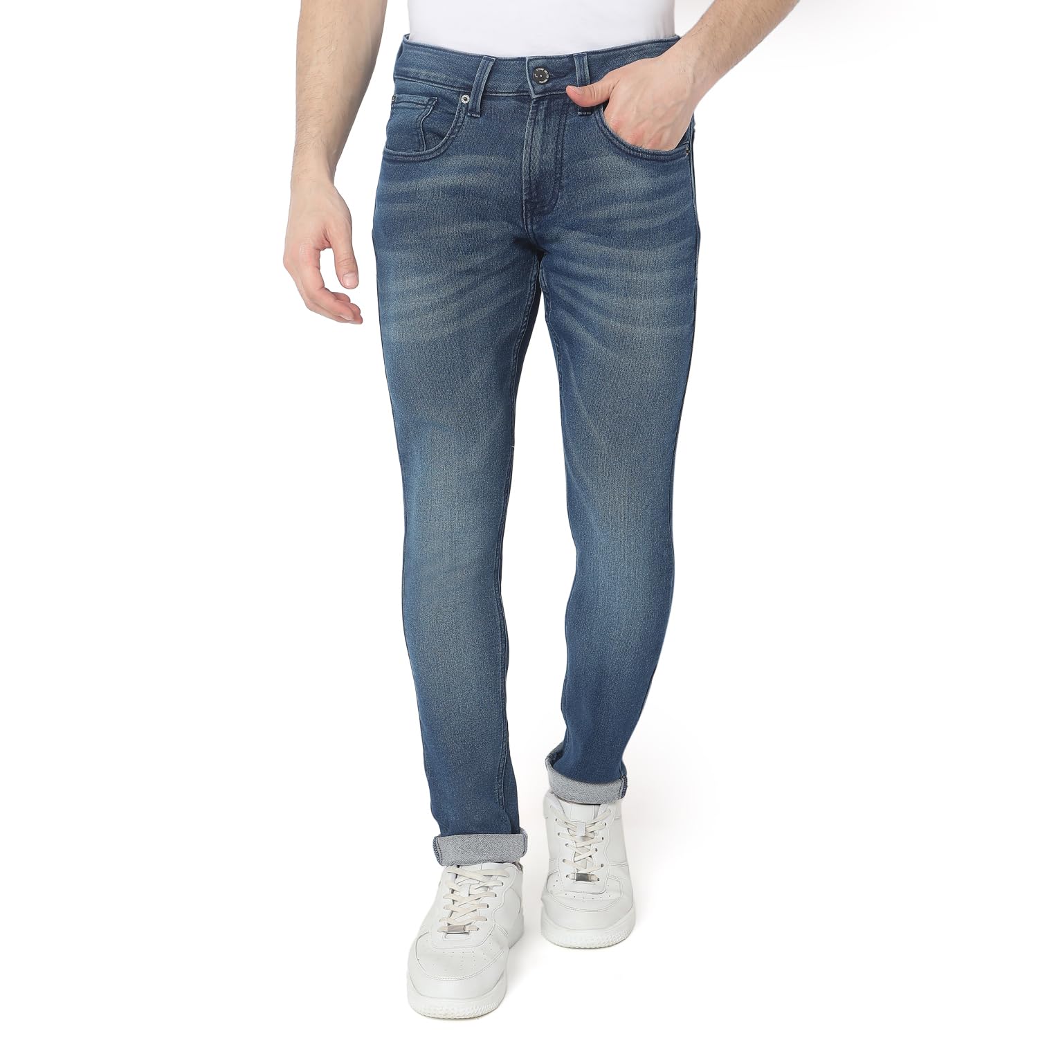 spykar Men's Mid Rise Super Skinny Jeans-picture-48