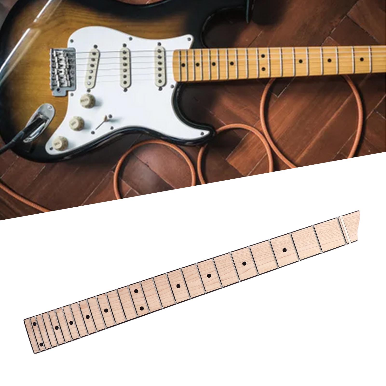 25 Frets Headless Chitarra Elettrica Collo Senza Testa, Tastiera Senza Testa, Legno di Acero Senza Testa Chitarra Elettrica Collo 6 Corde Chitar