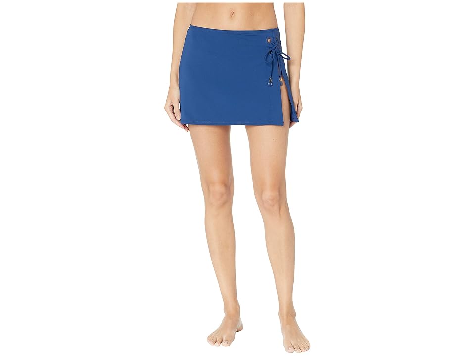 

Bleu Rod Beattie Hole In One Cover-Up Skirt with Slit and Grommets (Navy) Women's Swimwear