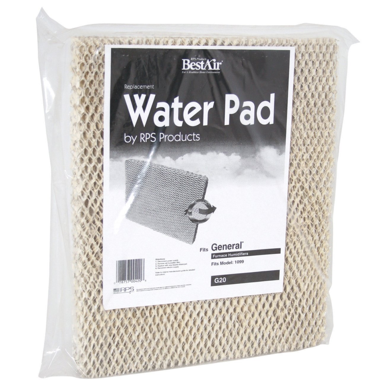 BestAir G20 General 1099-20 Metal Waterpad, Gray