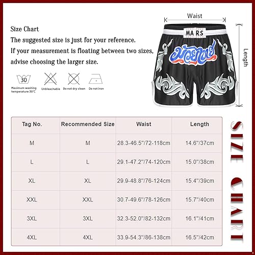 Miniatura 7 de Pantalones cortos deportivos Muay Thai para hombre, pantalones cortos de kickboxing, artes marciales y artes marciales