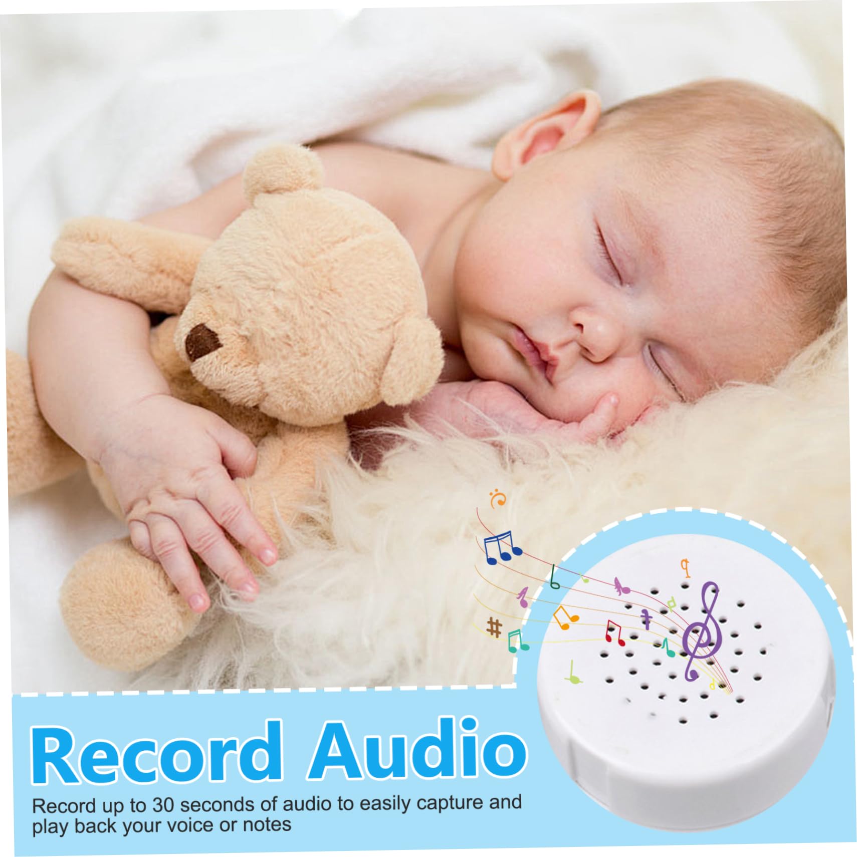 Enregistreur vocal 30 secondes pour animal en peluche Mini avec lecture