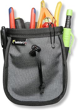 Joey Pouch PRO | Clip-On Tool Belt Bag for Tools, Screws, and Nails - Great for an Electrician, HVAC Tech, Plumber, Carpenter, Contractor, Handy Man, and Any Tradesperson - Metal Clip