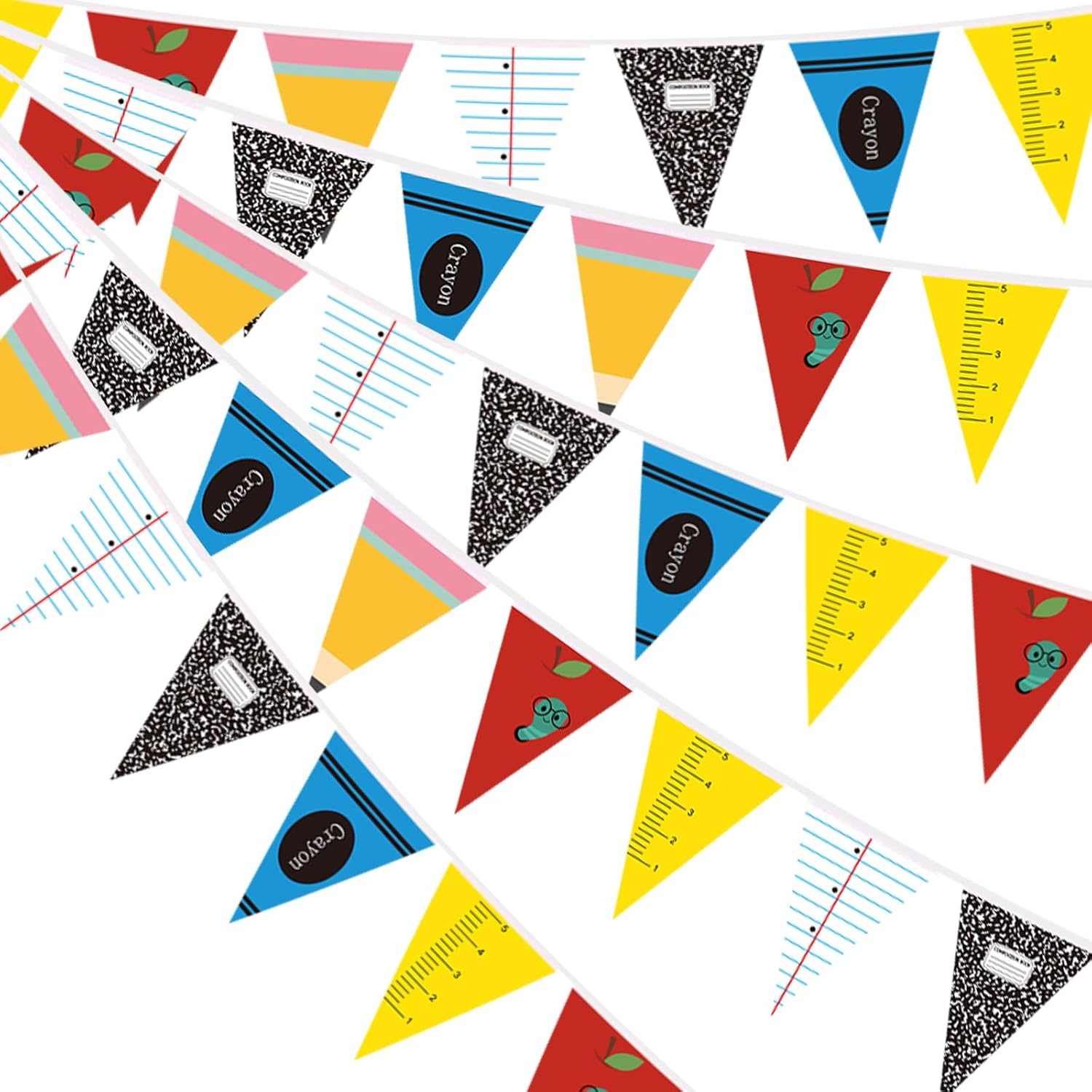 Amazon.com: VitalCozy 5 Pcs Crayon Kindergarten Graduation Banner 2026 ...