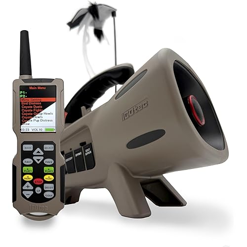 Icotec Outlaw Pro | Electronic Predator Call | 270 Sounds Included | 300 Yard Remote Range | Coyote, Fox, Crow, Hog Hunting Call