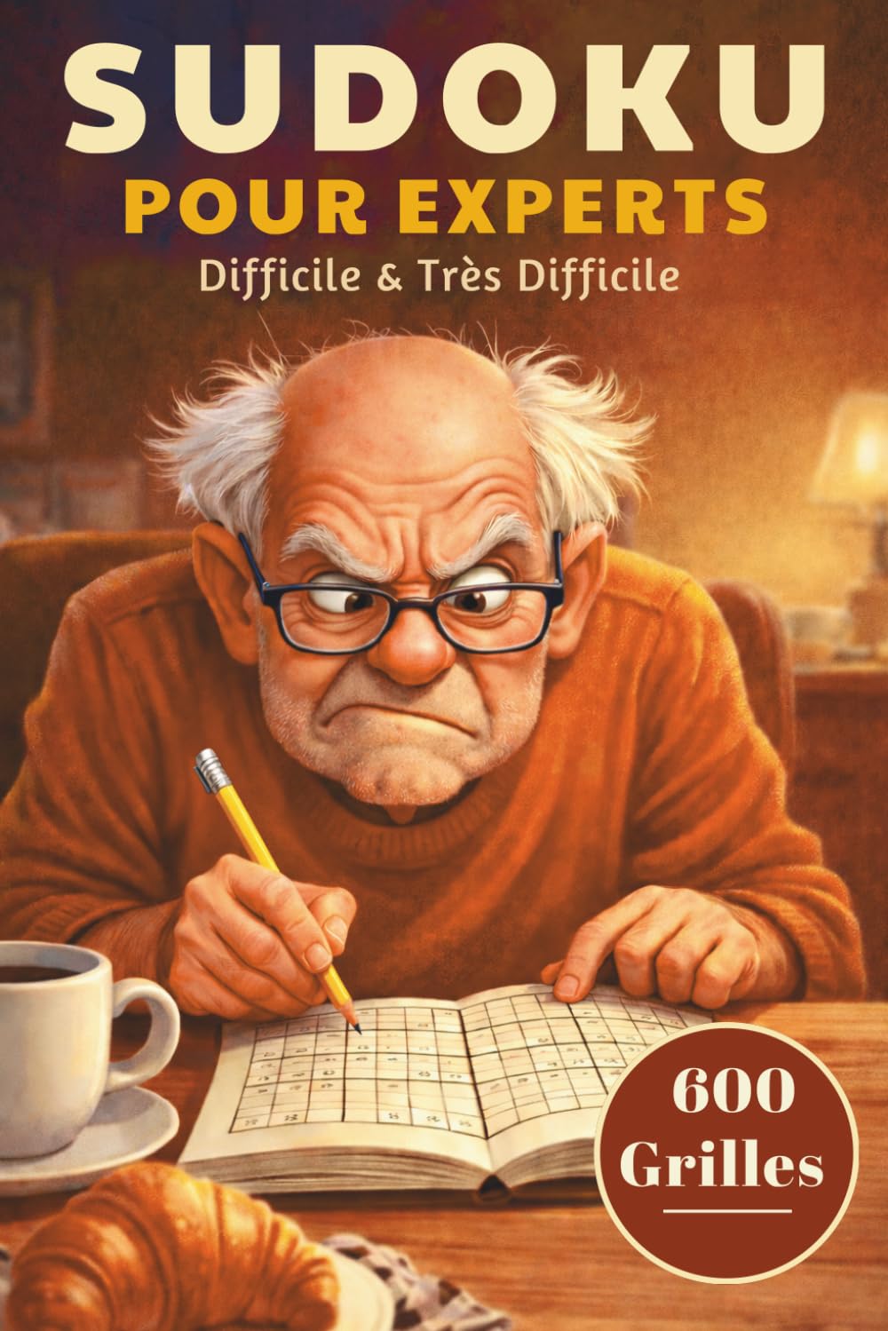 Livre de Sudoku pour Experts: 600 grilles difficiles et très difficiles avec solutions