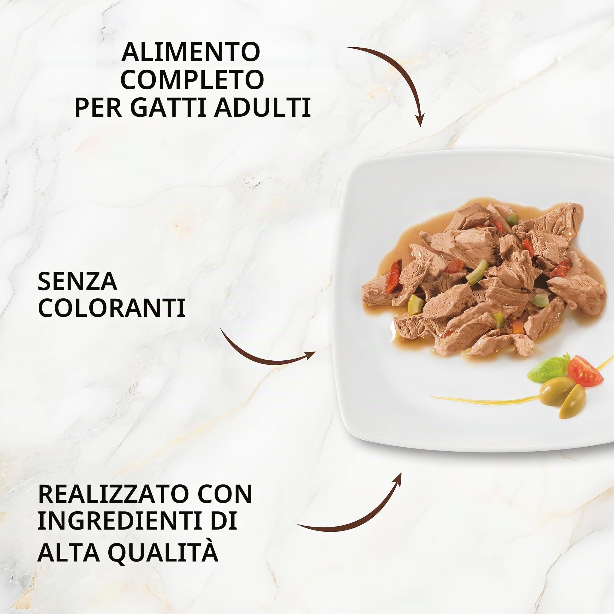 Gourmet A la Carte cibo per gatti bagnato, mix di varietà, confezione da 12 (12 x 4 bustine da 85 g)
