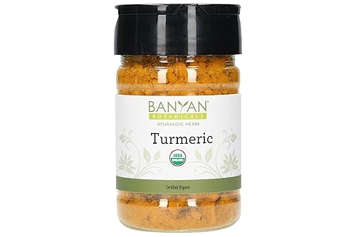 Banyan Botanicals Turmeric Powder - USDA Organic, Spice Jar - Curcuma longa - Traditional Cooking Spice That Promotes Digestion Overall Health, and Banyan Botanicals Turmeric Powder - USDA Organic, Spice Jar - Curcuma longa - Traditional Cooking Spice That Promotes Digestion Overall Health, and