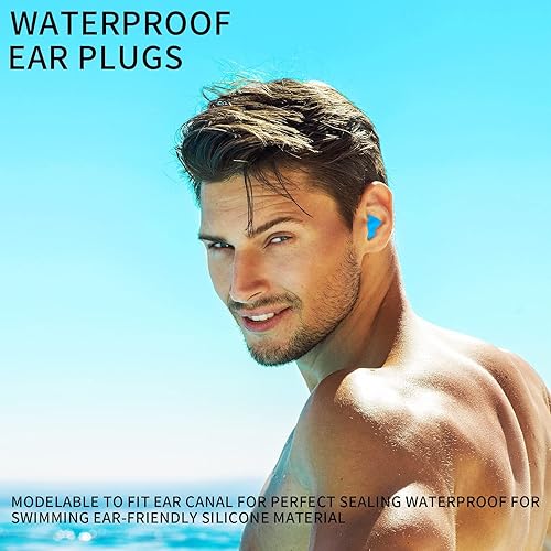 Miniatura 6 de 24 tapones de silicona para los oídos para dormir, tapones para los oídos de silicona suave para dormir, tapones para los oídos con cancelación de