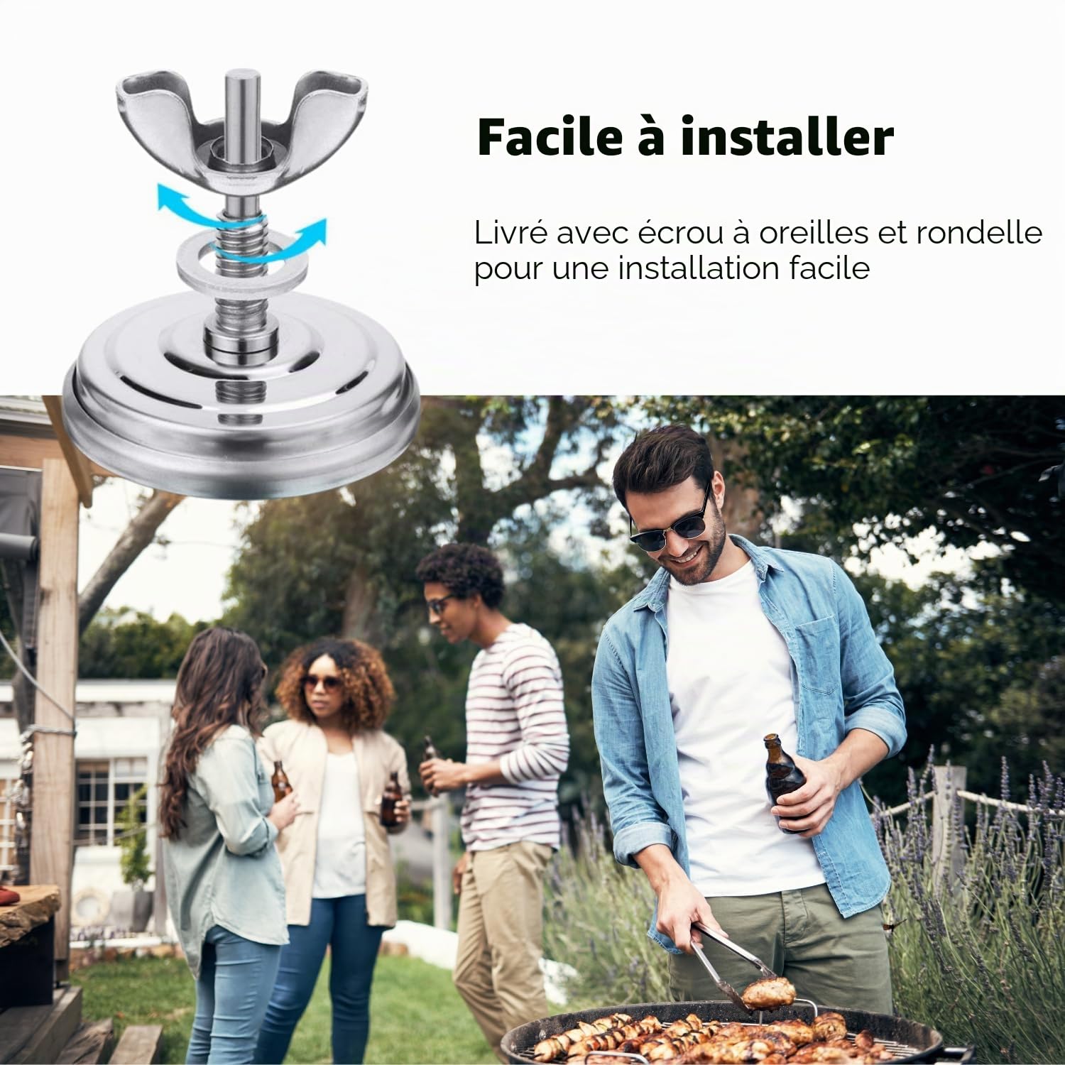 Thermomètre pour Grill à Charbon 50-600℃ Haute Température Barbecue Fumoir