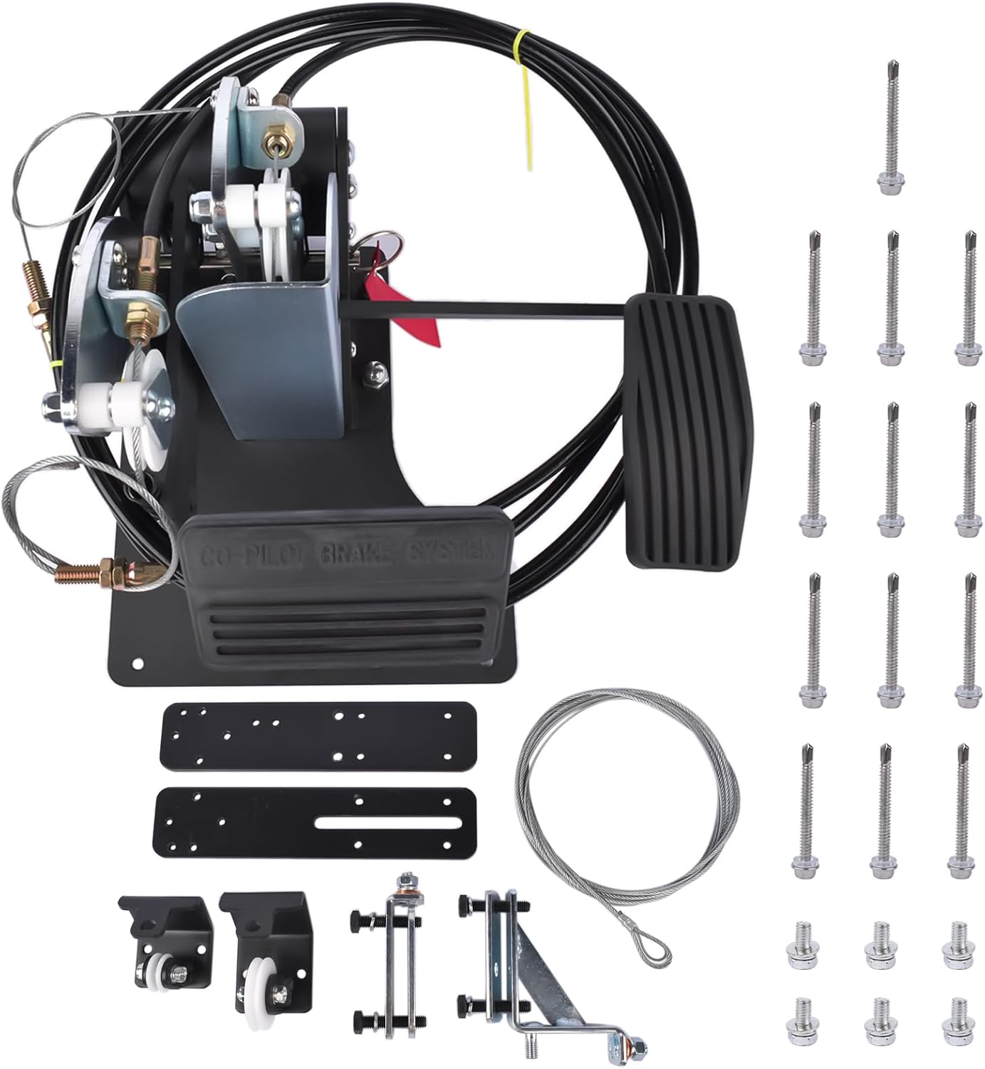 ACAR-B7D Right Hand Drive, Passenger Side Universal Gas and Brake Pedal Dual Control Car Gas Pedal Replacement for ACARB7D Dual Controls Driver Training