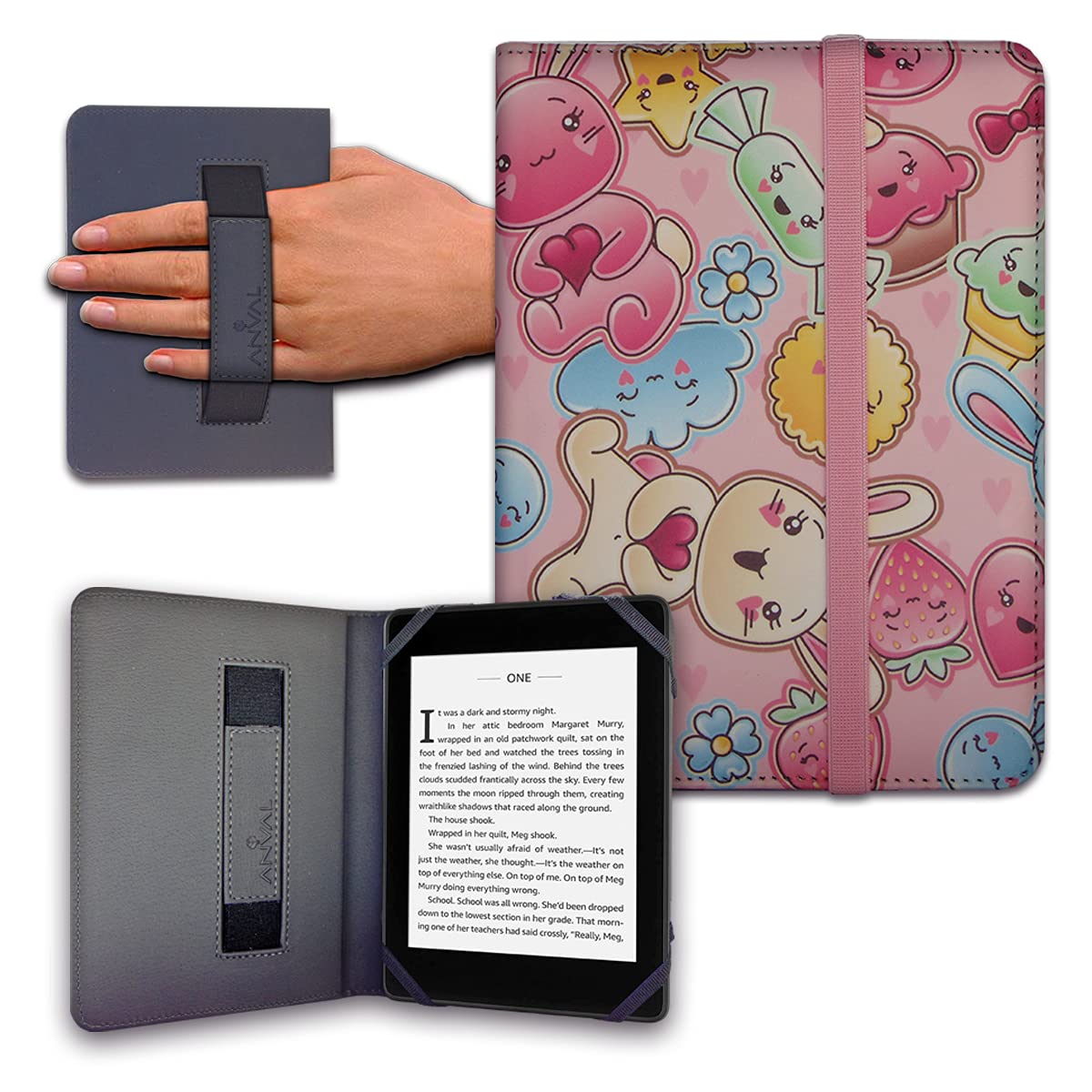 Funda para Libro electrónico eReader eBook de 6 Pulgadas - Kobo, Woxter, Tagus, BQ, Energy, SPC, Inves, Papyre, Wolder, Nolim - 6" Universal - elástico (173) — view 42