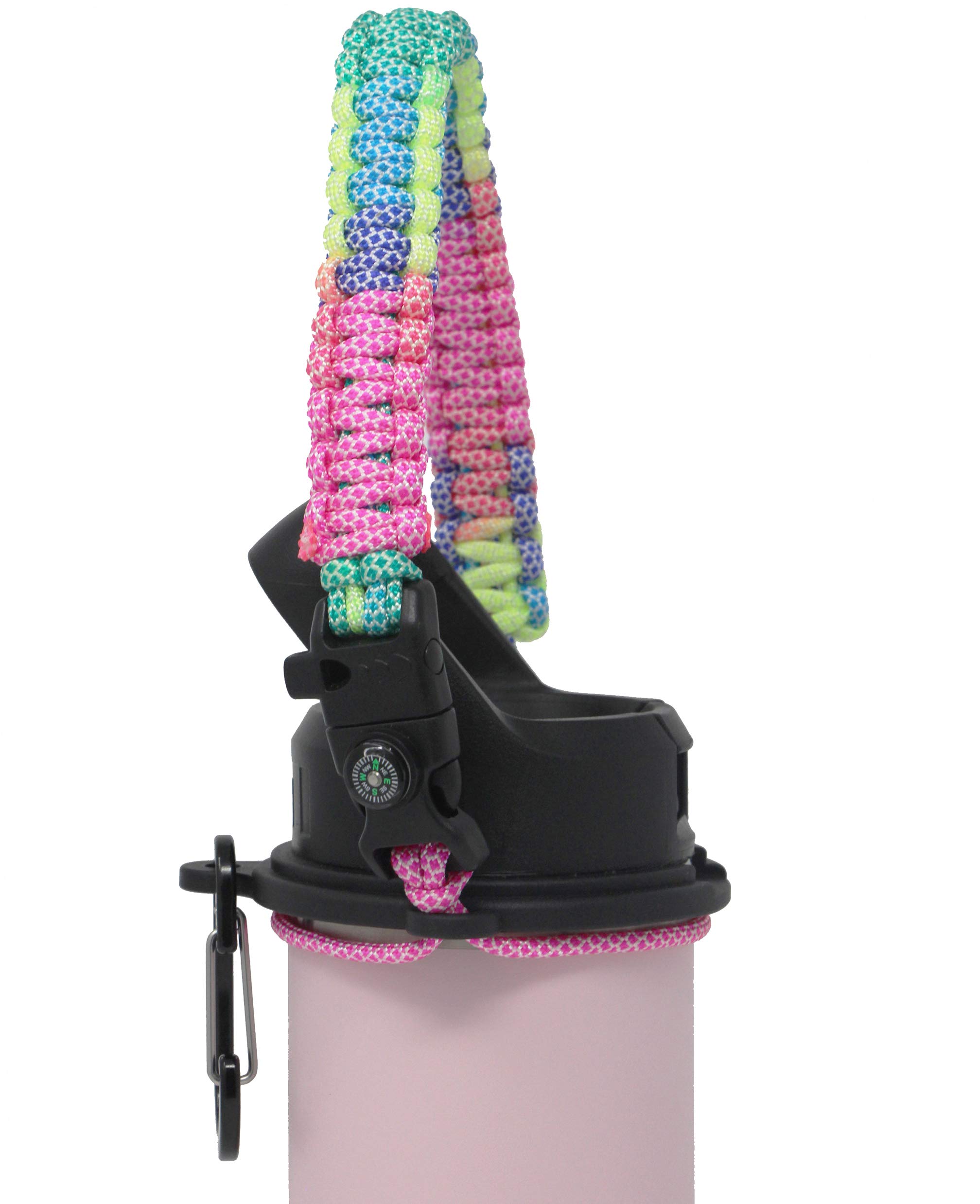 One MissionX Paracord Handle for YETI Rambler 46oz 36oz 26oz 64oz 18oz 12oz Water Bottles, Durable Carrier Strap - Holder