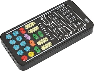 Voice Changer, Sound Mixer Board PC 450mah 5V Multifunctional Portable Sound Changer Mini Sound Card for Mobile Phone Computer Game Devices