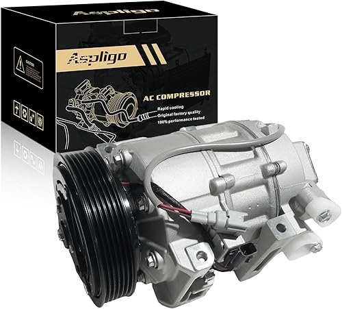 Miniatura 19 de Compresor de aire acondicionado AC para Ford Police Interceptor Utility 2013-2015, Ford Explorer 2011-2015, con embrague de A/C, compresor de CA