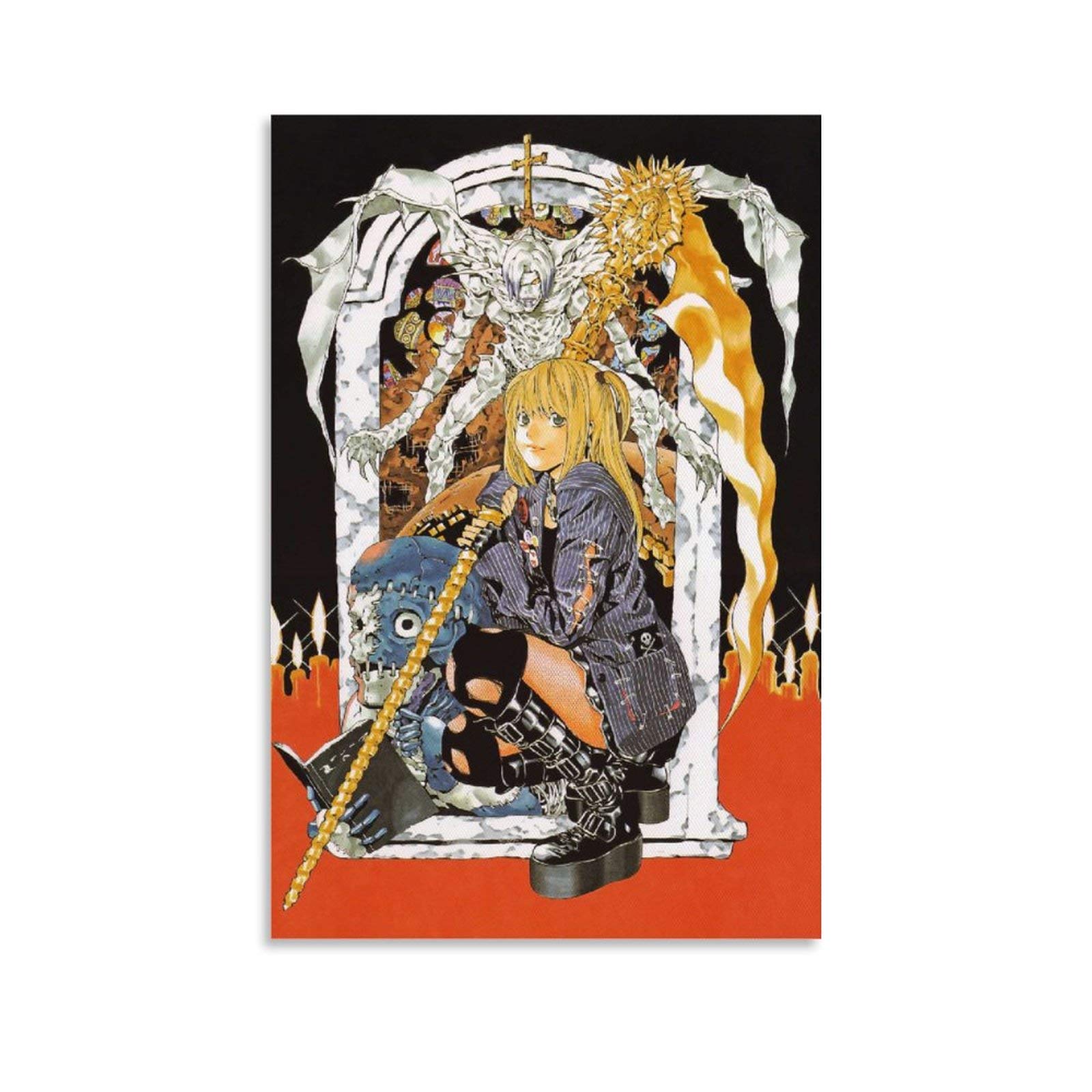 LAJITONG Anime Characters Death Note Amane Misa Poster Decorative Painting Canvas Wall Art Living Room Posters Bedroom Painting 16x24inch(40x60cm)