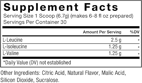 Miniatura 7 de FORCE FACTOR BCAA Aminoácidos Suplemento 211, delicioso y refrescante BCAA en polvo para apoyar la recuperación muscular y el rendimiento, sin