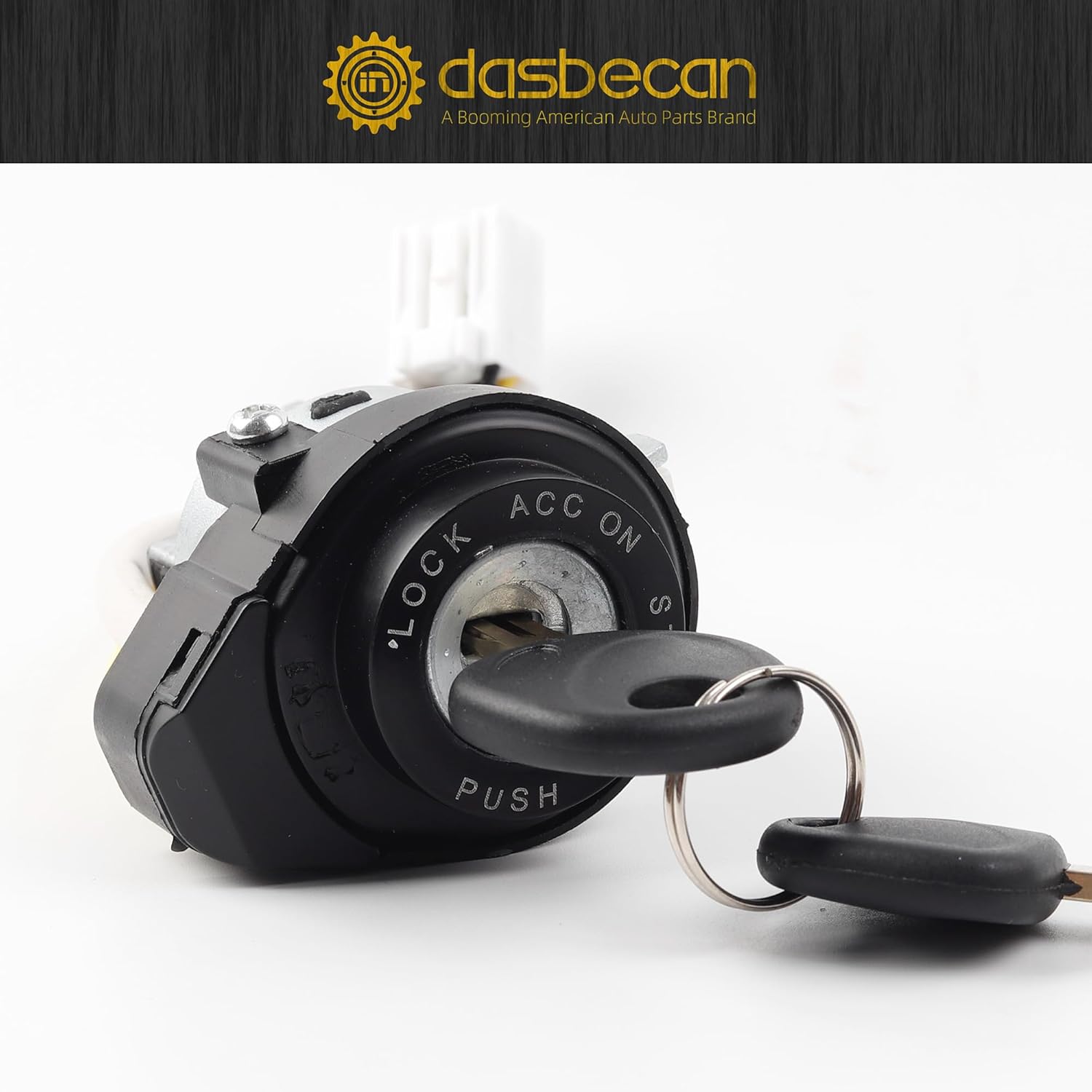 Dasbecan Ignition Lock Cylinder Switch with Keys Compatible with Kia Optima 2011 2012 2013 2014 2015 Rio 2013 2014 2015 2016 2017 Replace 81900-1WK00