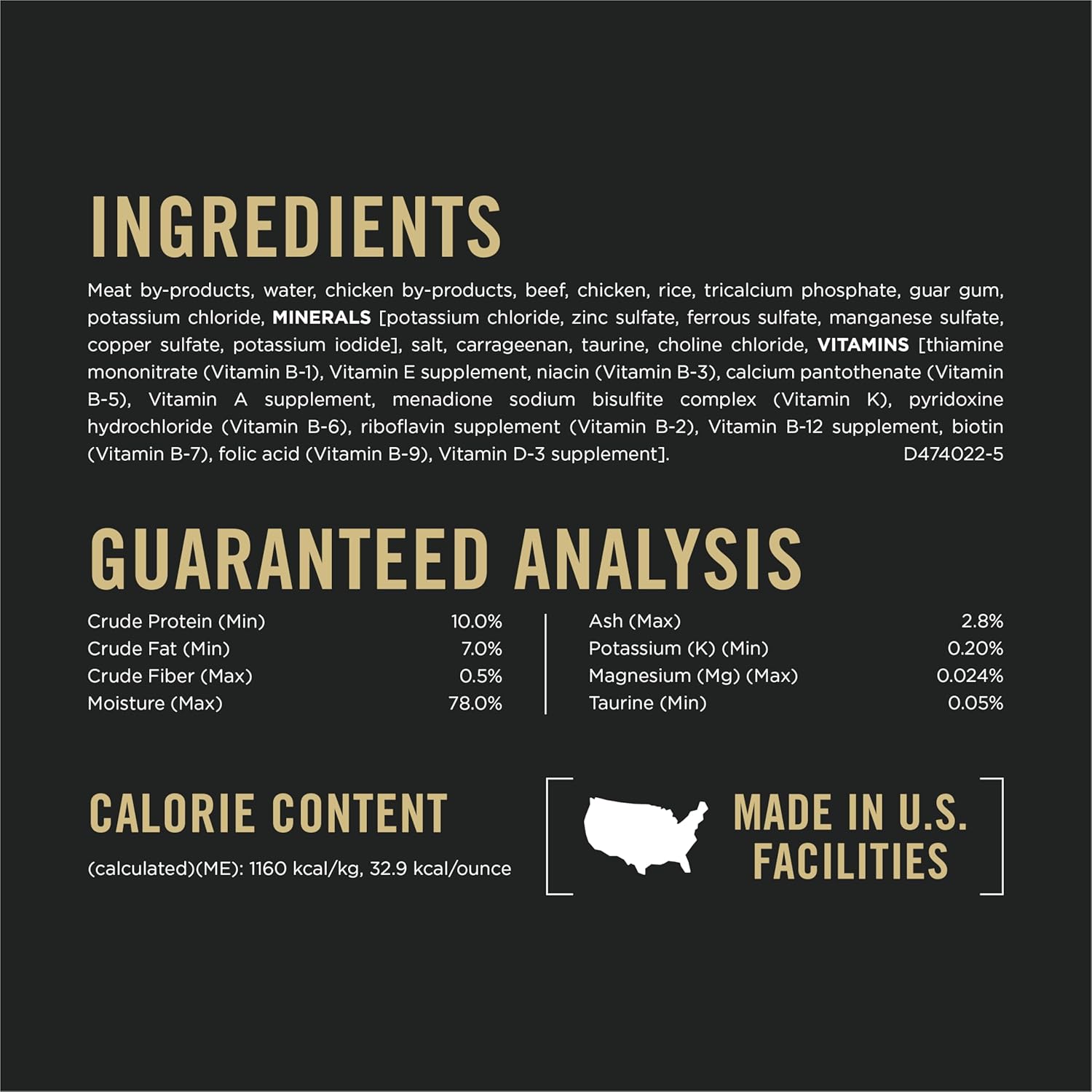 Purina Pro Plan Urinary Tract Health Beef and Chicken Entree Classic Cat Food - (Pack of 24) 5.5 oz. Cans