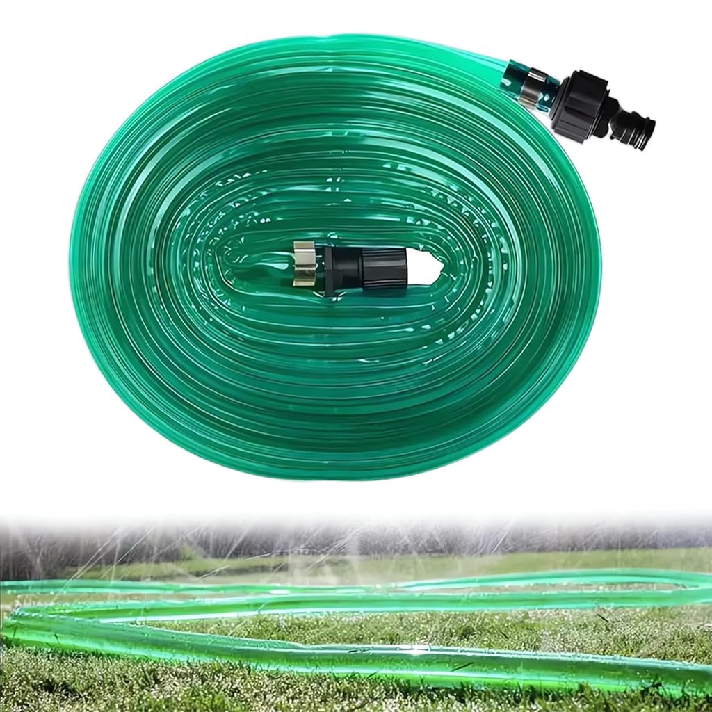 HASTHIP® Garden Flat Sprinkler Hose - Garden Sprinkler Soaker Hose - PVC Flat Soaker Hose - 15M Universal Sprinkler Hose with Holes - Irrigation Watering for Flowers Beds, Vegetable, Shrubs & Yard (B0DBY7TJRH) Amazon Price History, Amazon Price Tracker