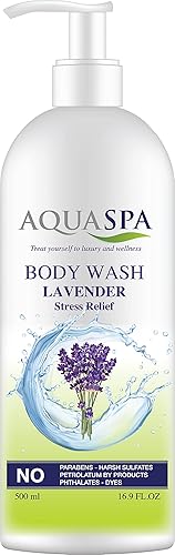 Aqua Spa Body Wash Lavanda (Alivio del estrés) 16.9 onzas