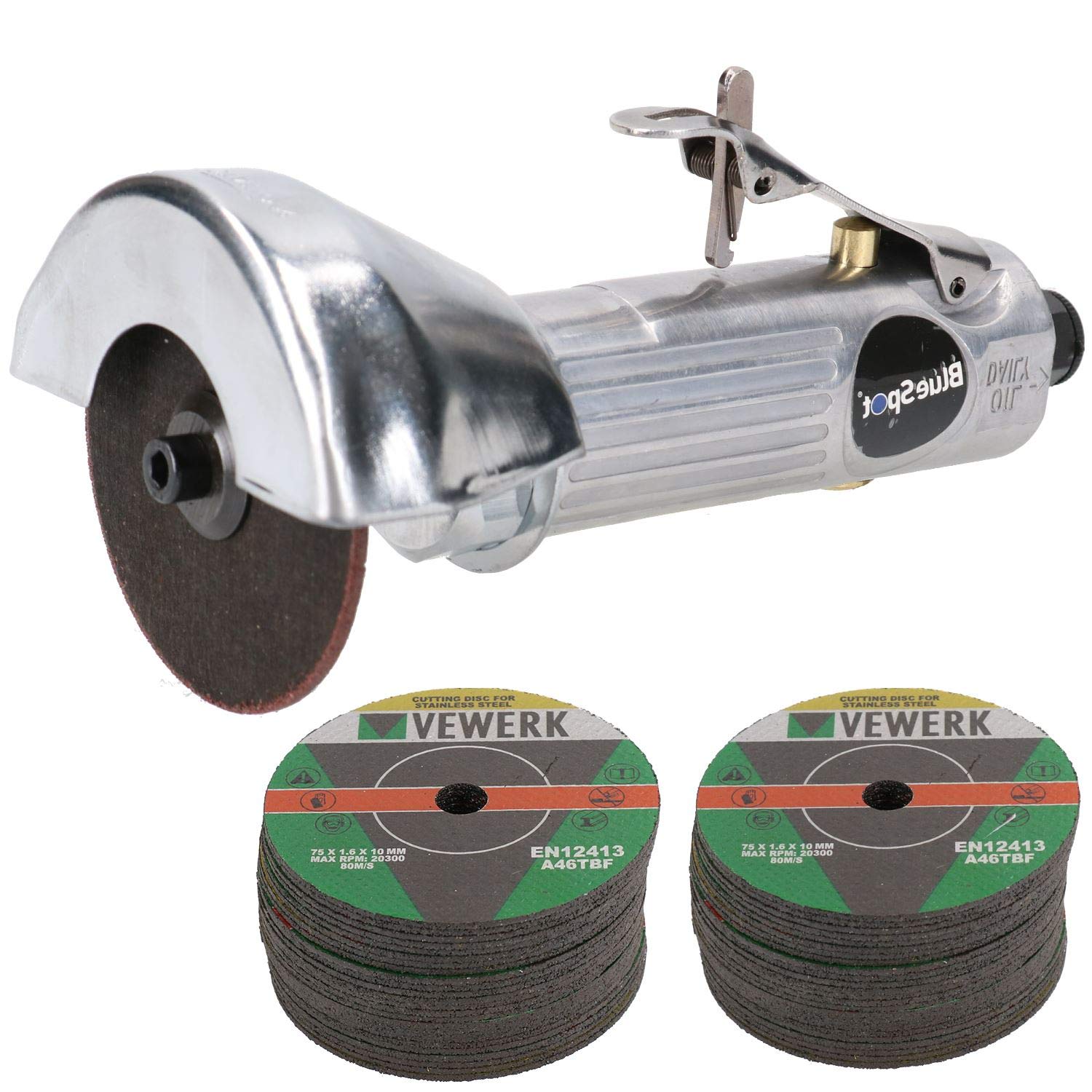 Outil de coupe pneumatique 3" scie de broyage pour métal avec 52 disques de coupe