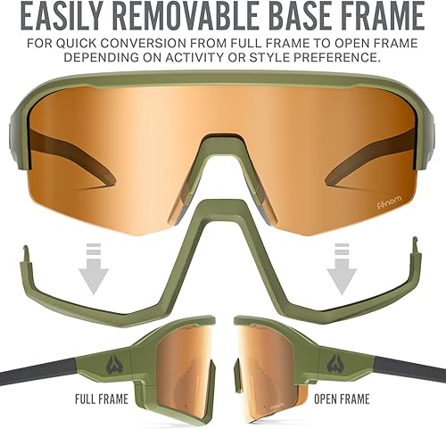 Miniatura 3 de Wildhorn Radke MTB - Gafas de sol deportivas UV400, gafas de sol de ciclismo para hombres con 3 lentes intercambiables