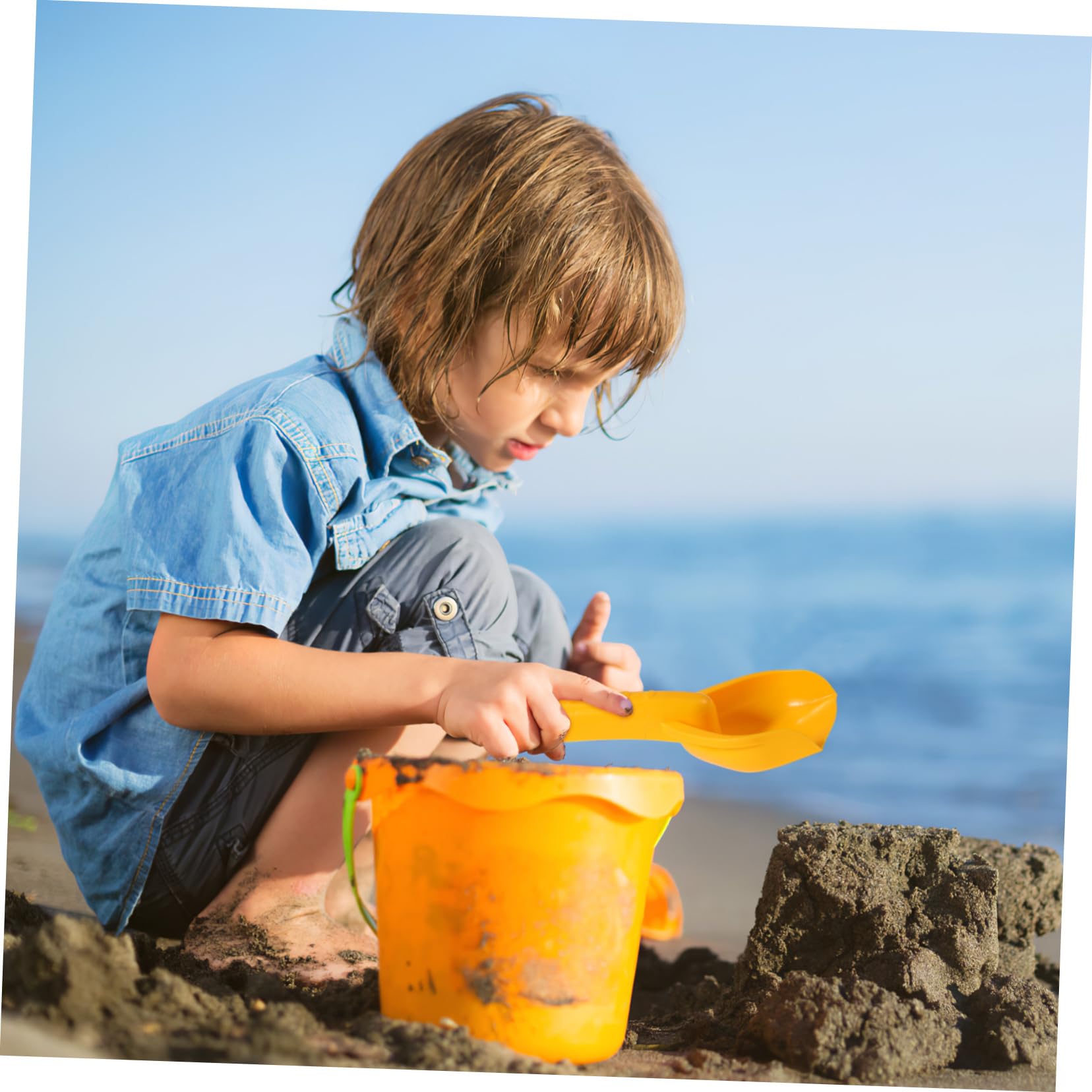 Hohopeti 8Pcs Beach Sand Shovels and Digging for for Beach and Fun for Easy Handling