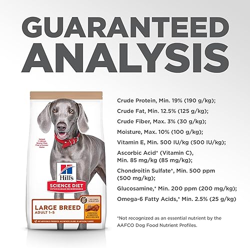 Miniatura 11 de Hill's Science Diet Alimento seco para perros adultos de raza grande 1-5, proteína de calidad para apoyo articular y músculos magros, sin maíz,