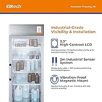 Vista 7 de Elitech GSP-6 Bluetooth Data Logger Temperature Humidity for Refrigerator with Shadow Data 100000 Points Export PDF/CSV Report, Pharmacy Vaccine DDL