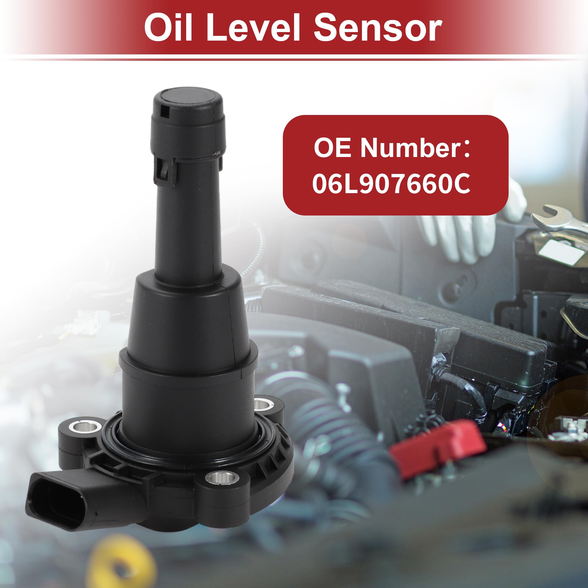 A ABSOPRO Sensor De Nivel De Aceite Del Motor Para Audi A3 15-19 1 Pc