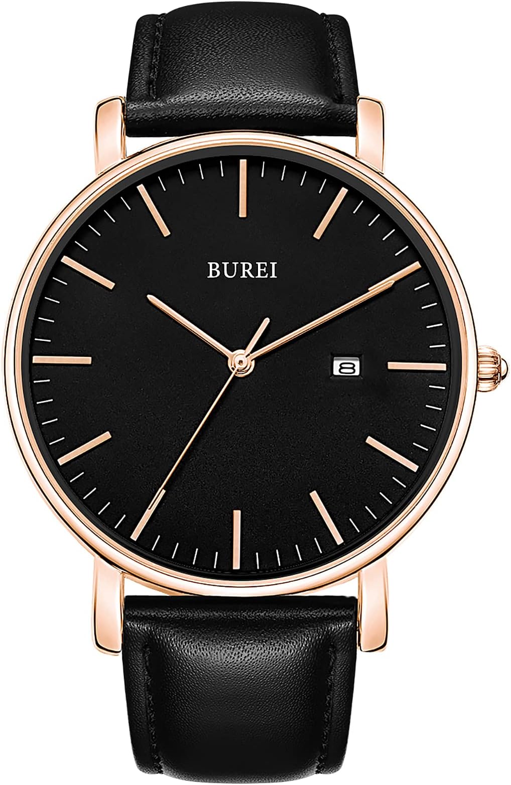 Men's Watches, Classic Analogue Dial with Date Japanese Quartz and Ultra-Thin Stainless Steel Mesh Band